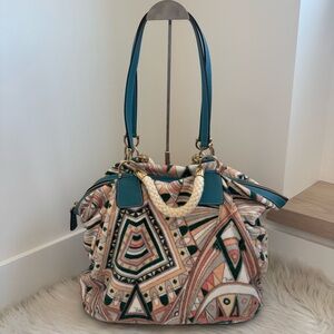 Authentic Emilio pucci velour tote bag